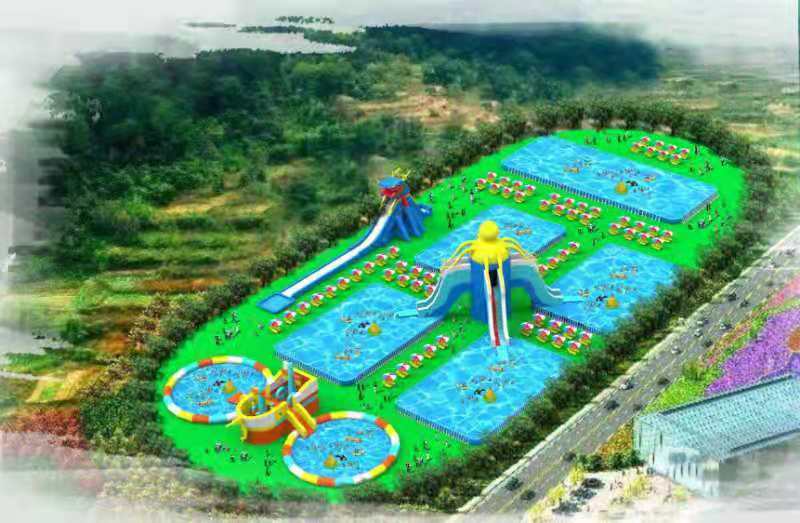 临桂高尔夫球场移动水上乐园